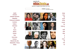 Tablet Screenshot of noticiasliterarias.com